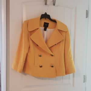 Smythe women's linen yellow blazer